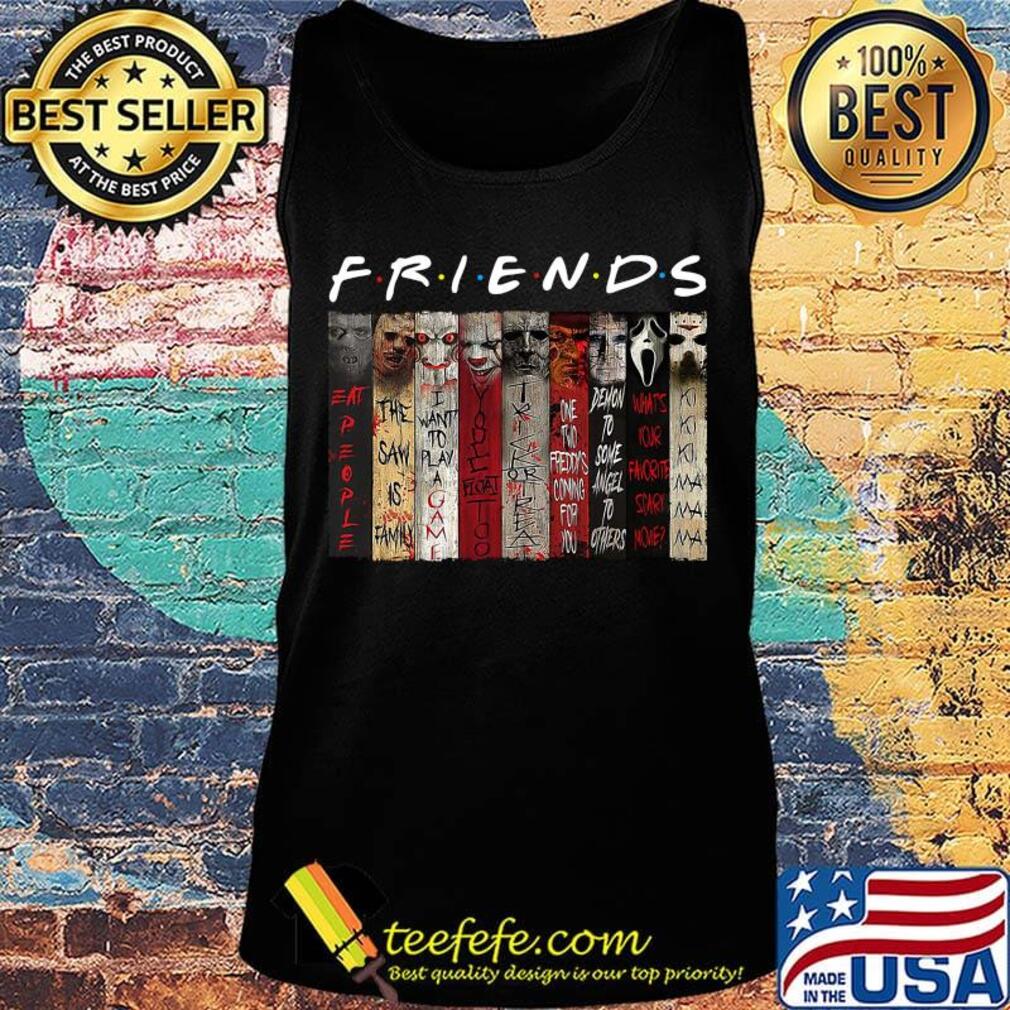 Friends halloween horror characters signatures s Tank top Friends halloween horror characters signatures s Tank top