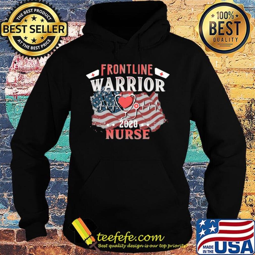 Frontline Warrior Nurse 2020 Ear Piece American Flag Independence Day Shirt Hoodie Frontline Warrior Nurse 2020 Ear Piece American Flag Independence Day Shirt Hoodie