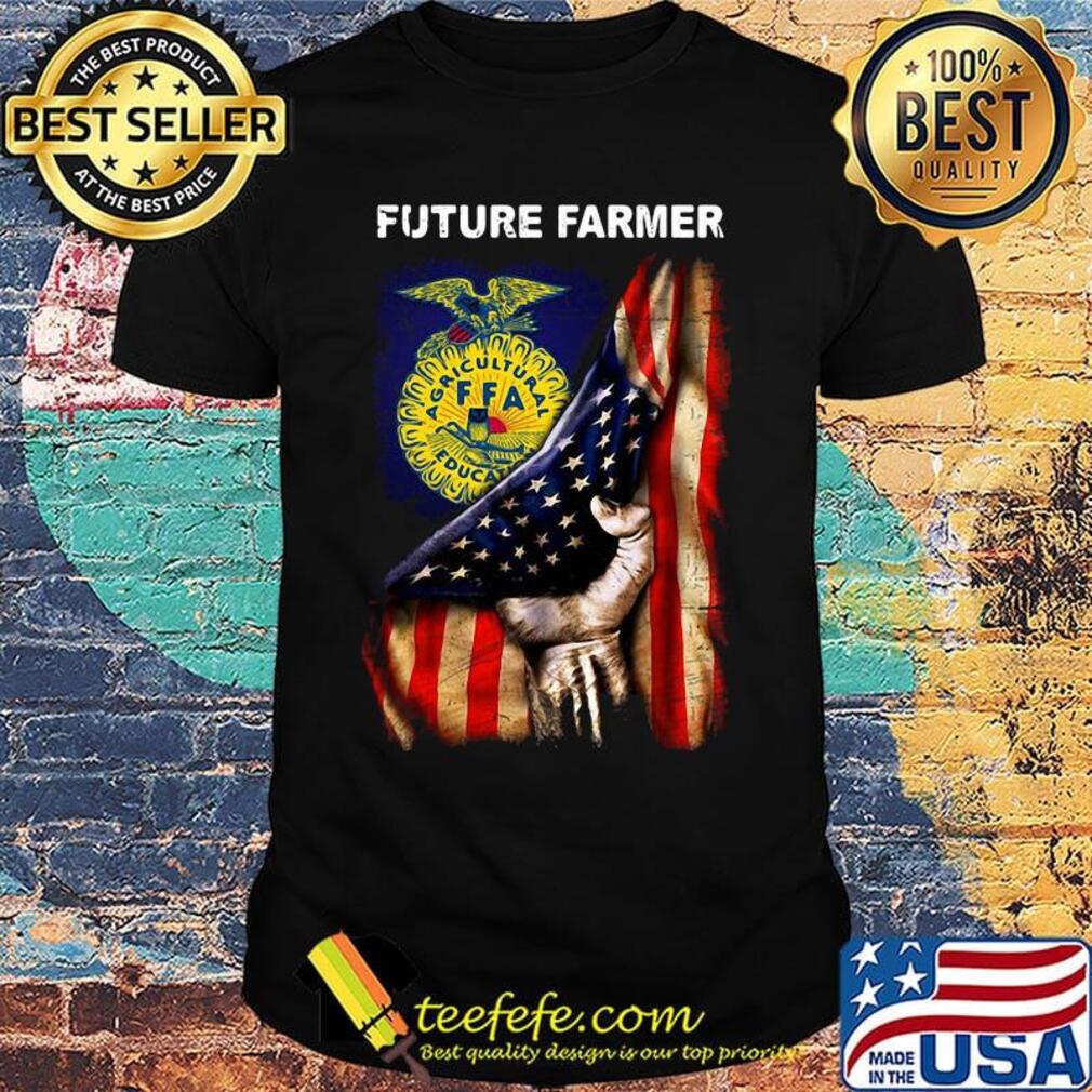 Future farmer agricultural ffa education american flag independence day shirt