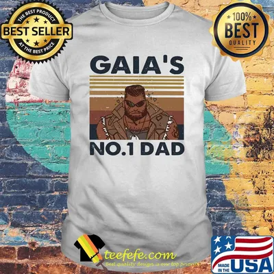 Gaia's no 1 dad vintage retro shirt