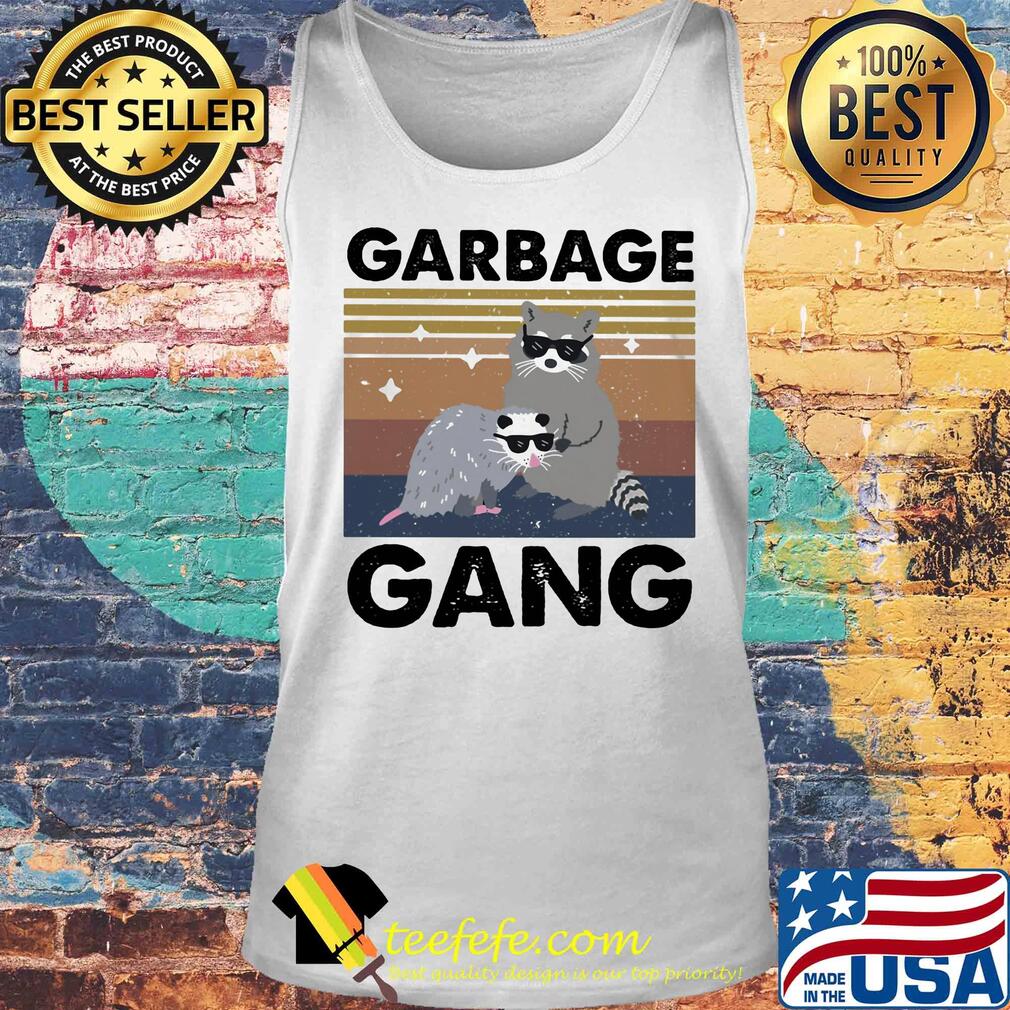 Garbage gang raccoon vintage retro s Tank top Garbage gang raccoon vintage retro s Tank top