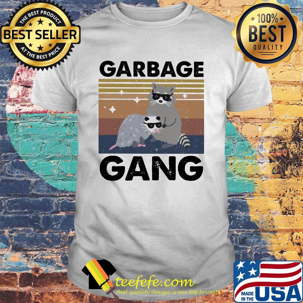 Garbage gang raccoon vintage retro shirt Garbage gang raccoon vintage retro shirt