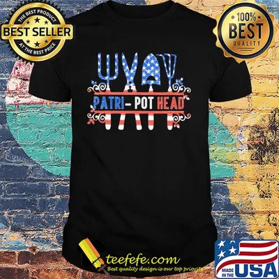 Garden patri-pot head american flag independence day shirt