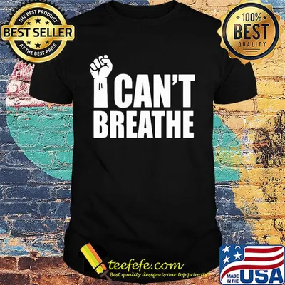 George floyd I can't breathe fist 2020 shirt