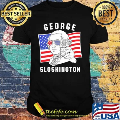 George sloshington American flag 4th of july shirt
