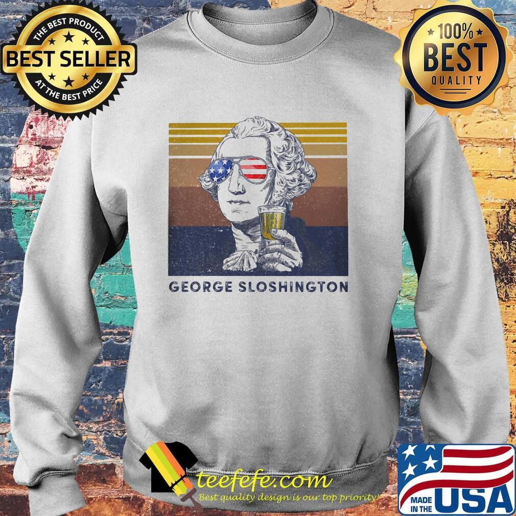 George sloshington drinking beer american flag independence day vintage retro s Sweater George sloshington drinking beer american flag independence day vintage retro s Sweater