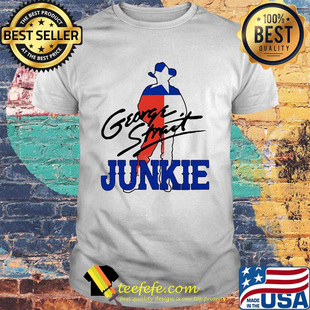 George strait junkie flag signature shirt