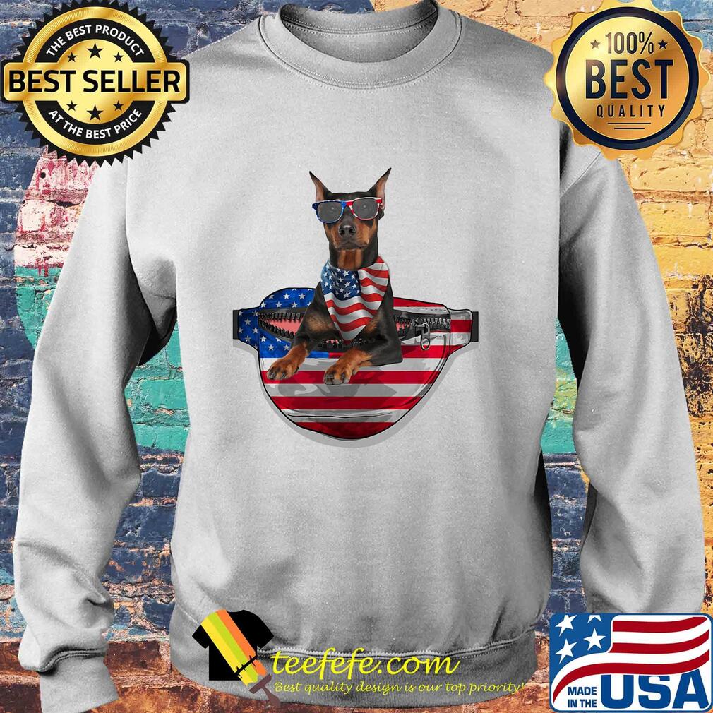 German pinscher waist pack flag american flag independence day s Sweater German pinscher waist pack flag american flag independence day s Sweater