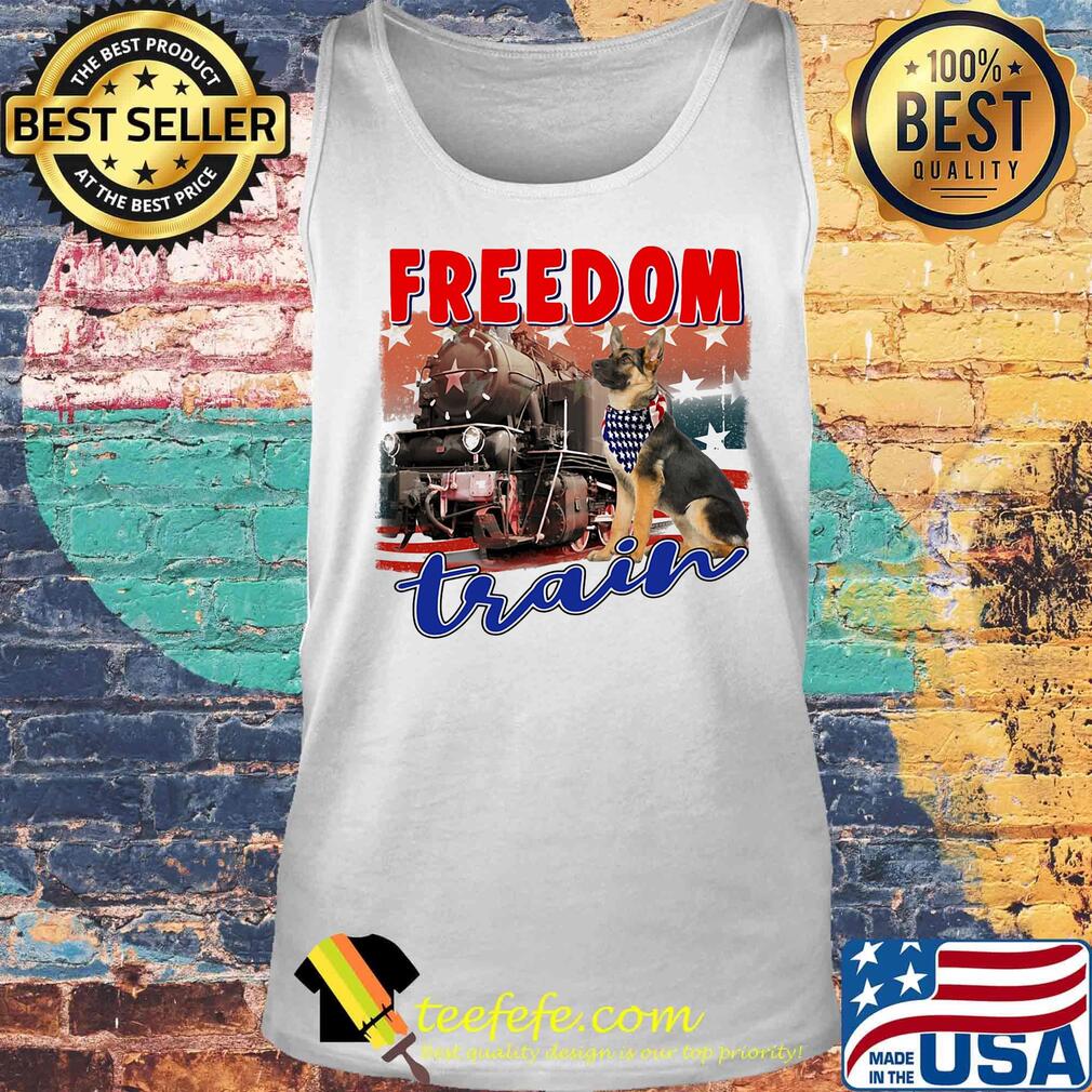German shepherd freedom train american flag independence day s Tank top German shepherd freedom train american flag independence day s Tank top