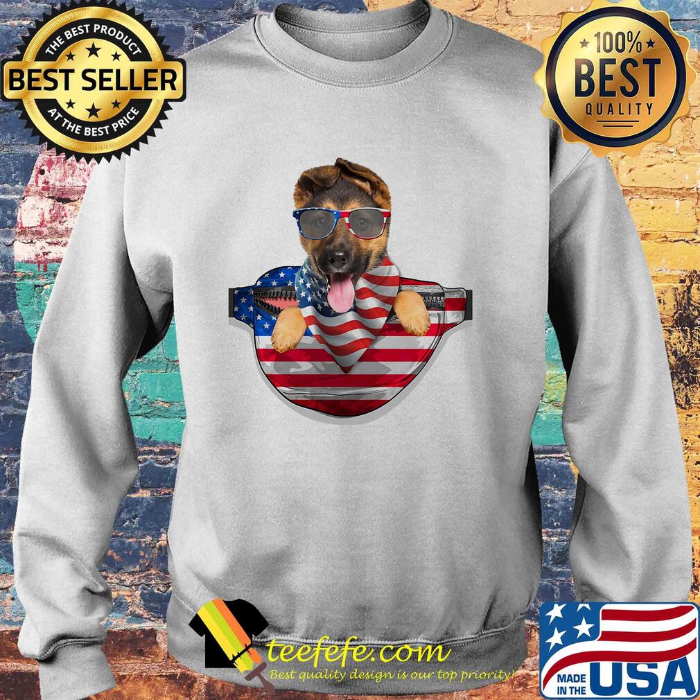 German shepherd waist pack american flag independence day s Sweater German shepherd waist pack american flag independence day s Sweater