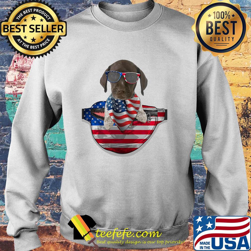 German shorthaired pointer waist pack flag american flag independence day s Sweater German shorthaired pointer waist pack flag american flag independence day s Sweater