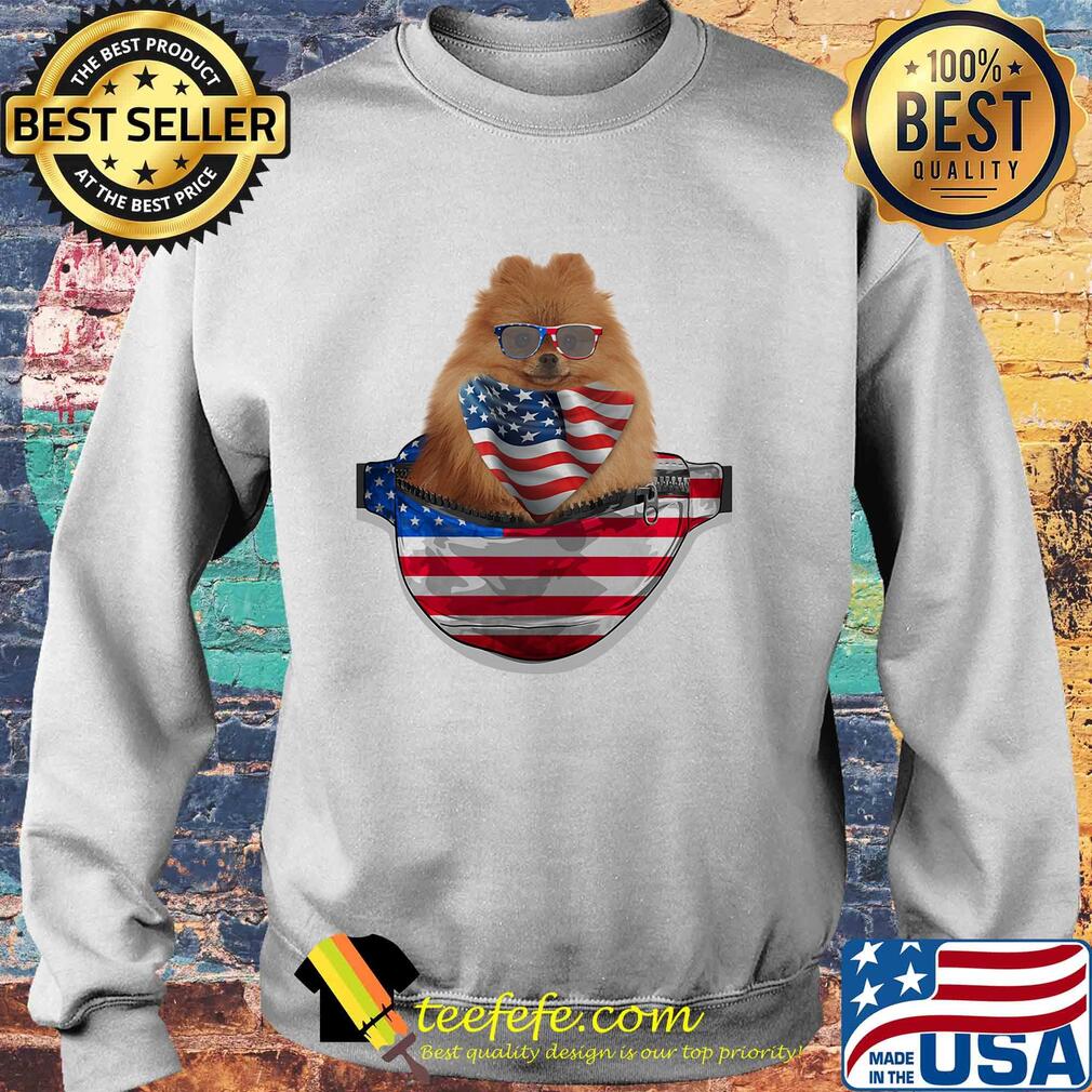 German spitz waist pack american flag independence day s Sweater German spitz waist pack american flag independence day s Sweater