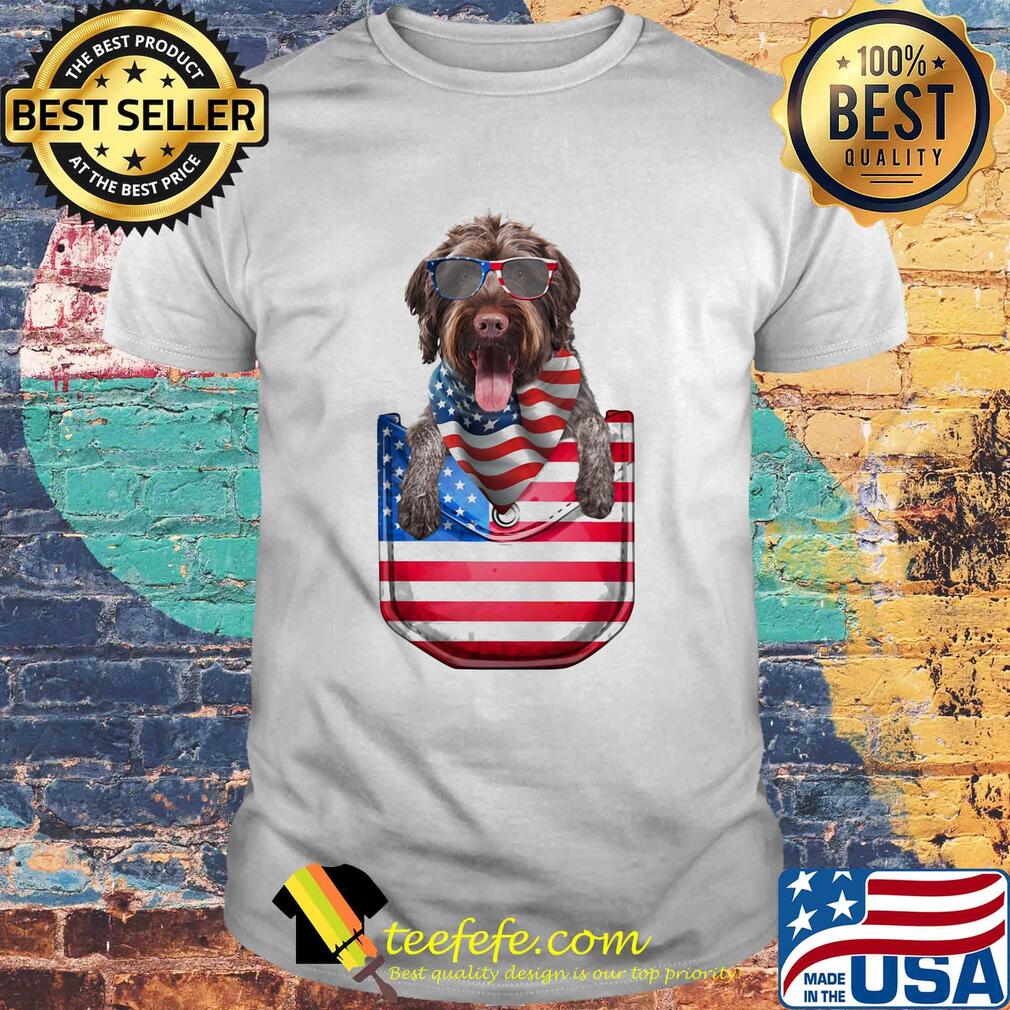 German wirehaired pointer pocket american flag independence day shirt German wirehaired pointer pocket american flag independence day shirt