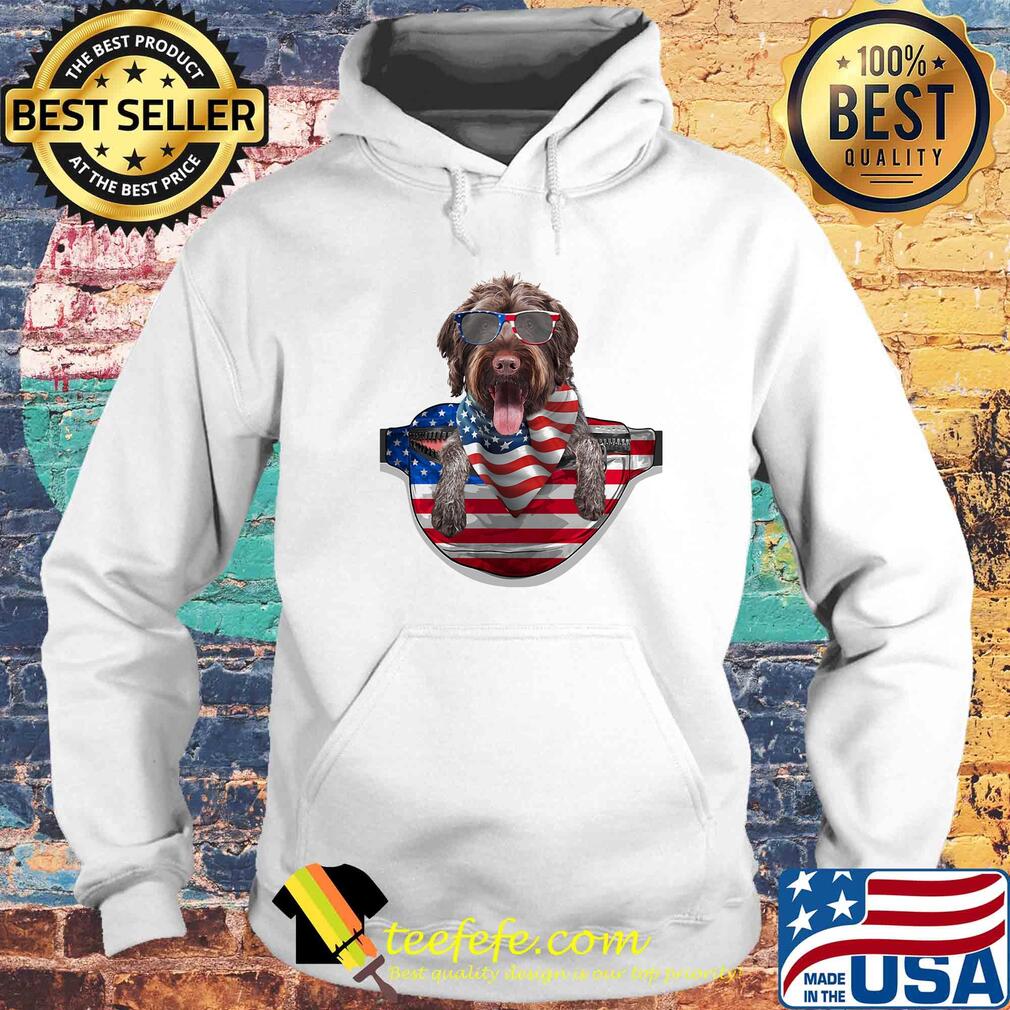 German wirehaired pointer waist pack american flag independence day s Hoodie German wirehaired pointer waist pack american flag independence day s Hoodie