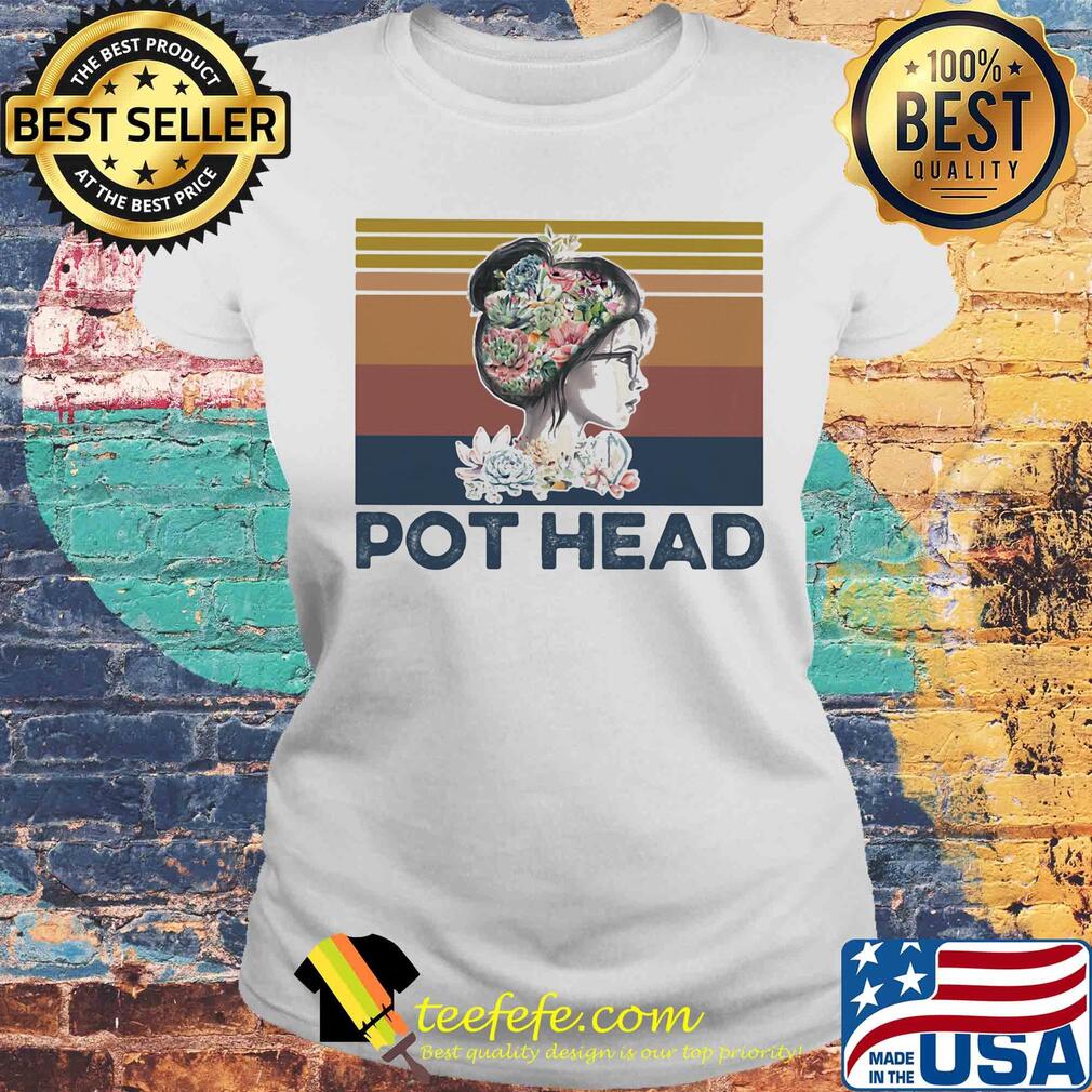 Girl cactus garden pot head vintage retro s Laides tee Girl cactus garden pot head vintage retro s Laides tee