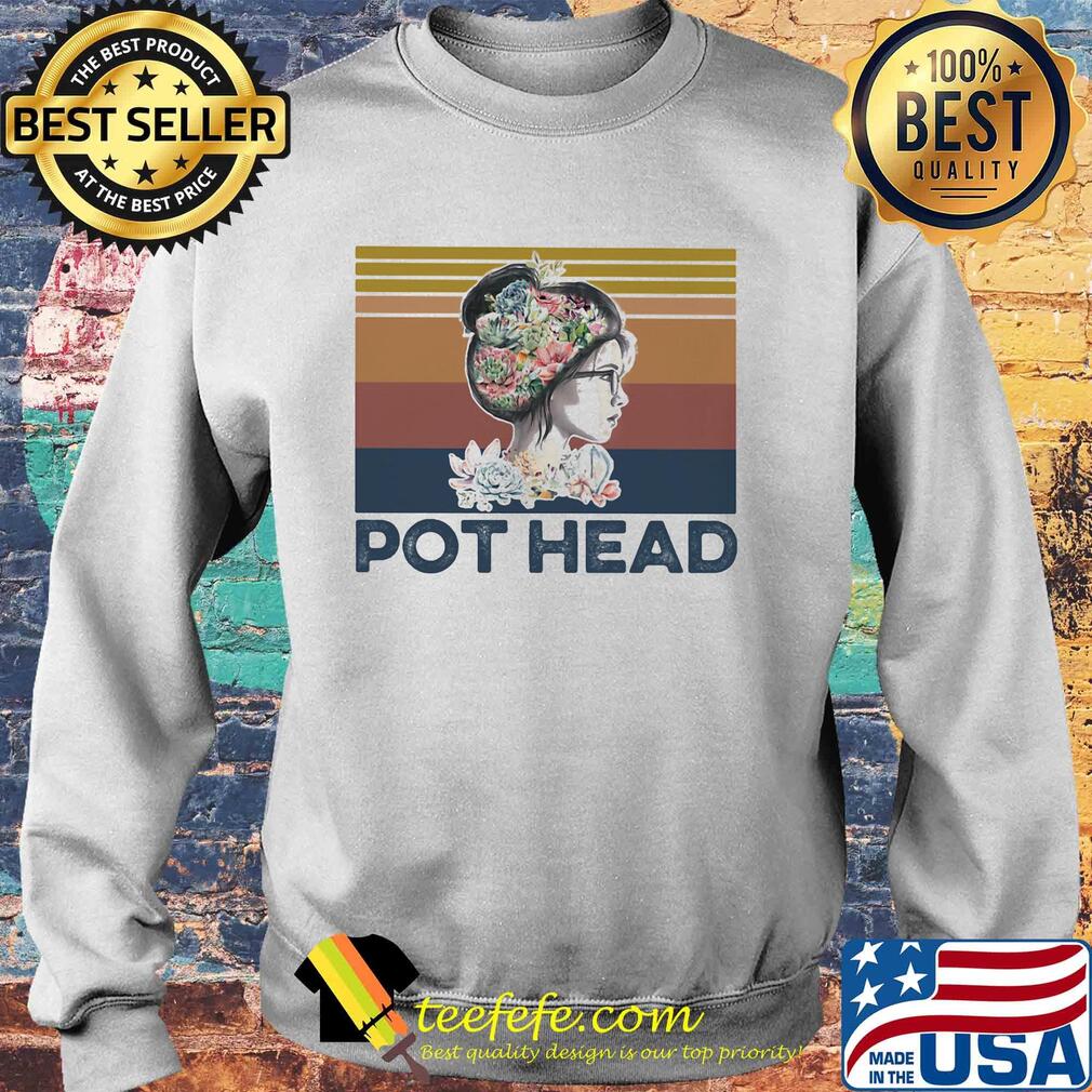 Girl cactus garden pot head vintage retro s Sweater Girl cactus garden pot head vintage retro s Sweater