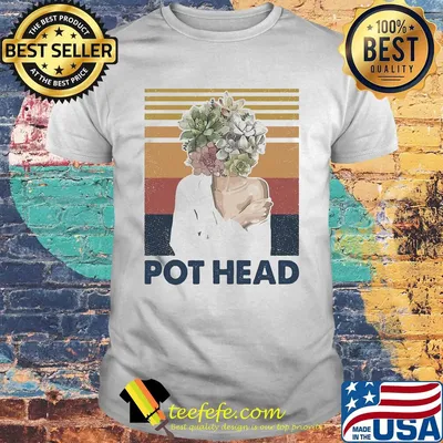 Girl pot head vintage retro shirt