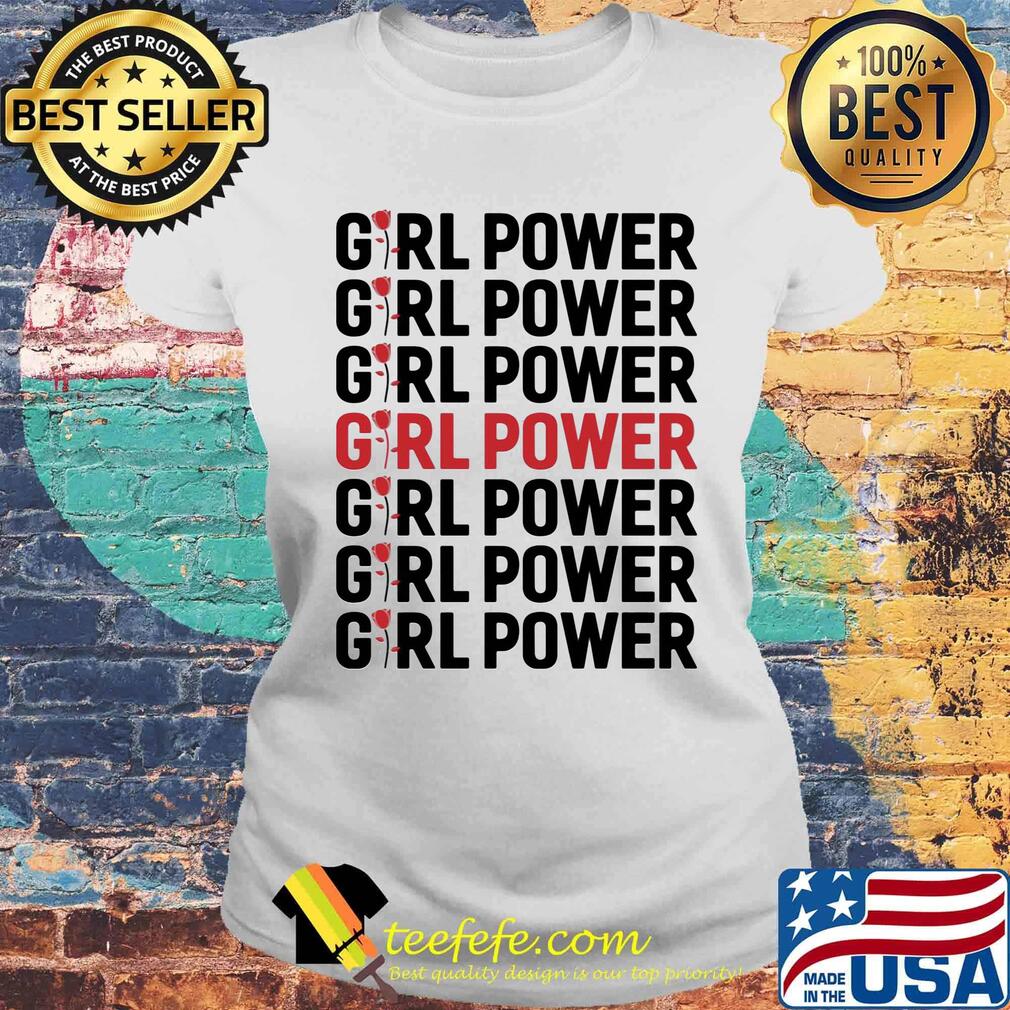 Girl Power Red Black Shirt Laides tee Girl Power Red Black Shirt Laides tee