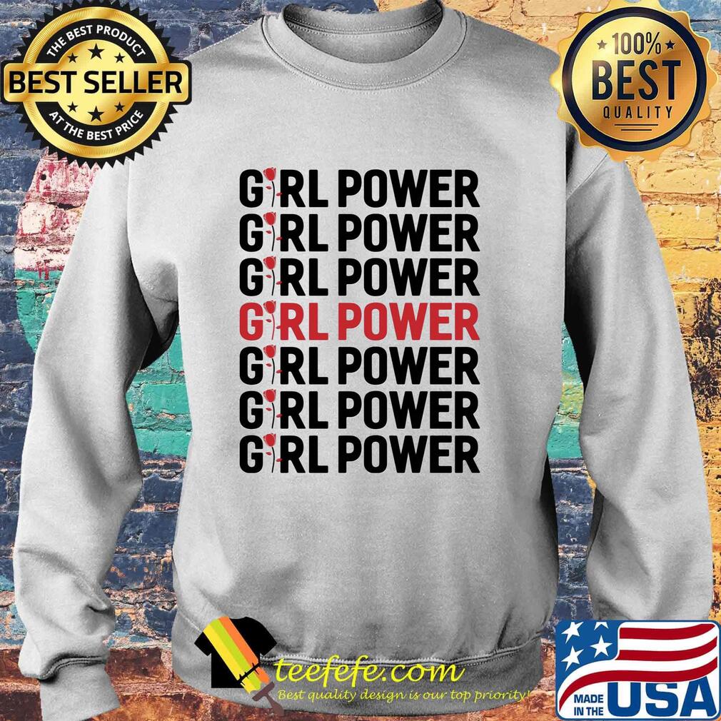 Girl Power Red Black Shirt Sweater Girl Power Red Black Shirt Sweater