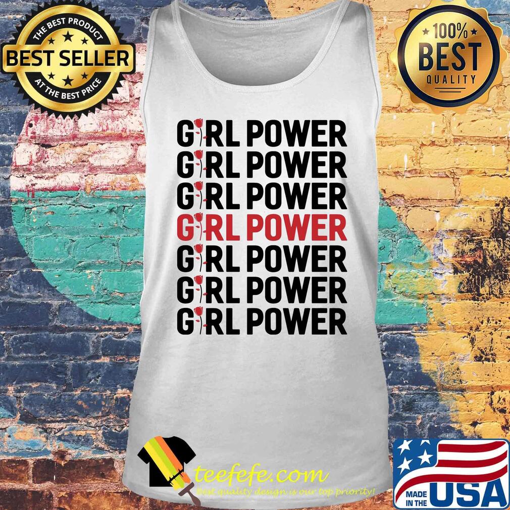 Girl Power Red Black Shirt Tank top Girl Power Red Black Shirt Tank top