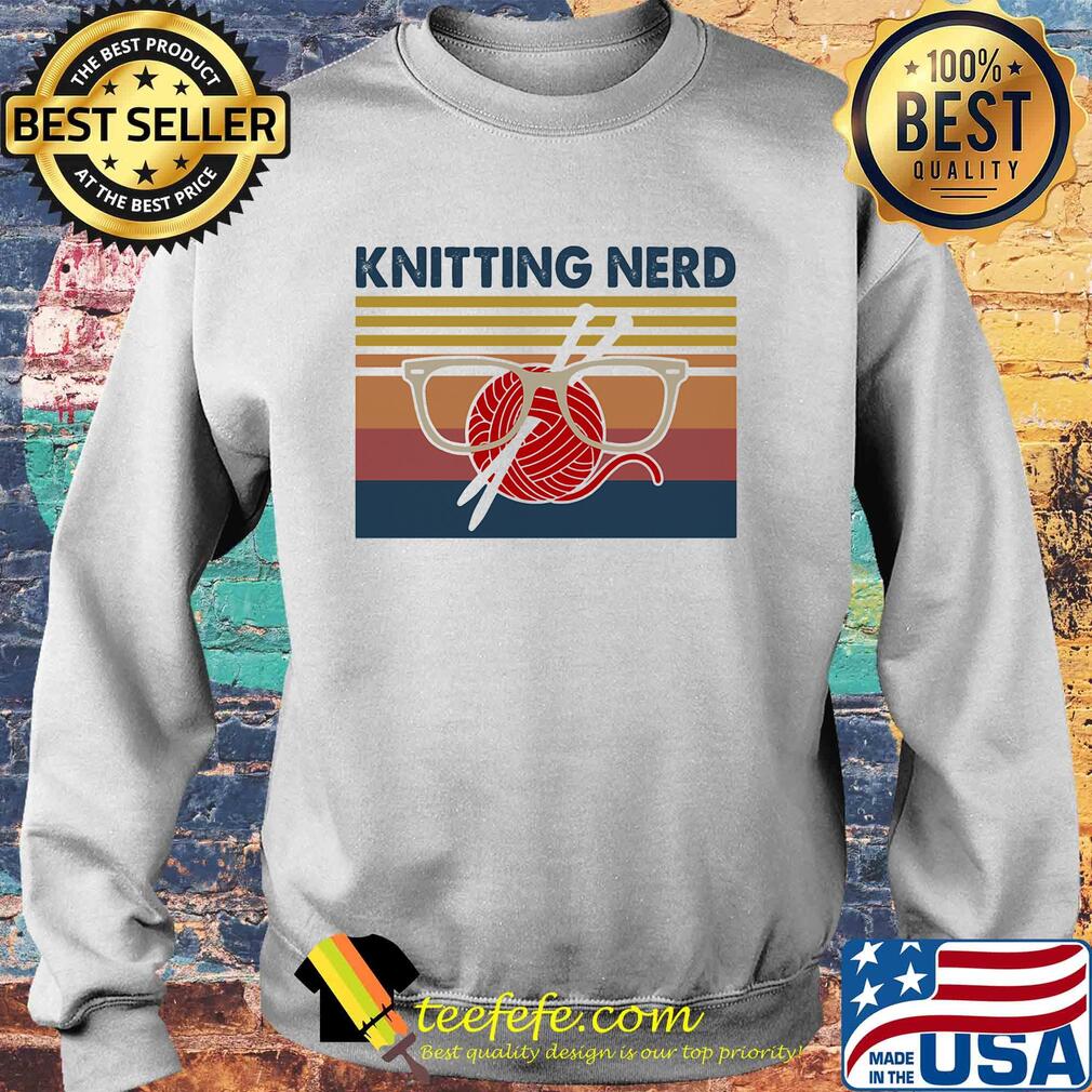 Glasses knitting nerd vintage s Sweater Glasses knitting nerd vintage s Sweater