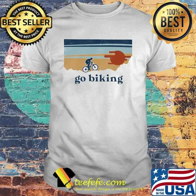 Go biking sunset vintage shirt