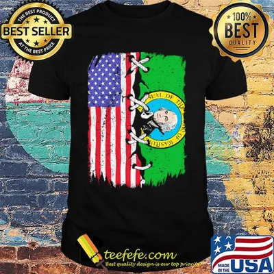 Governor Washington State American Flag Shirt
