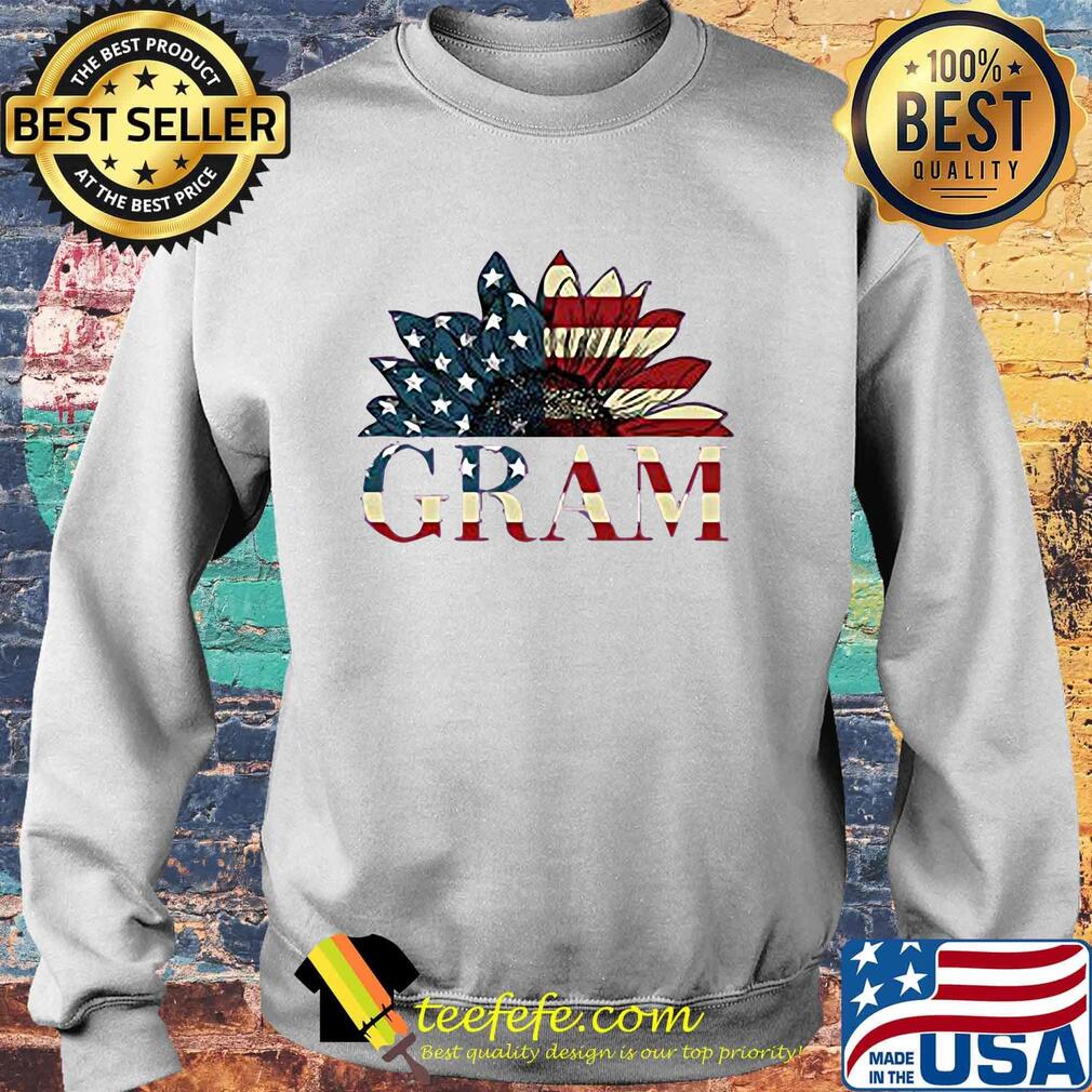 Gram american flag sunflower independence day s Sweater Gram american flag sunflower independence day s Sweater