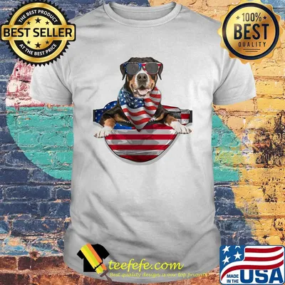 Greater swiss mountain waist pack american flag independence day shirt