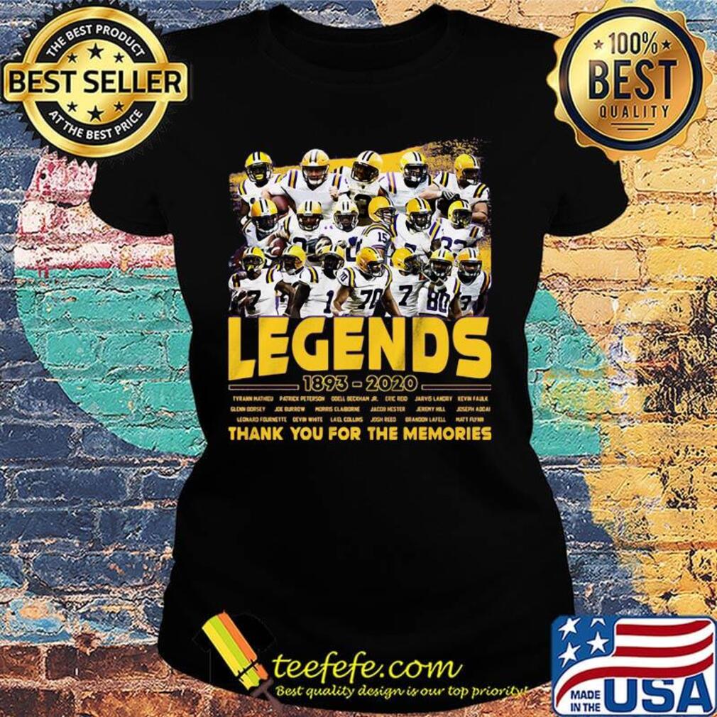 Green bay packers legends 1893 2020 thank you for the memories s Ladies tee Green bay packers legends 1893 2020 thank you for the memories s Ladies tee