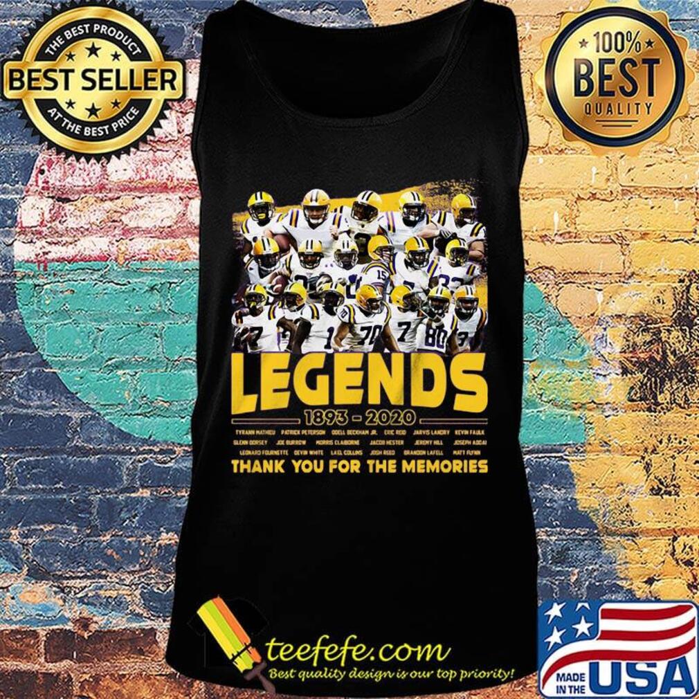 Green bay packers legends 1893 2020 thank you for the memories s Tank top Green bay packers legends 1893 2020 thank you for the memories s Tank top