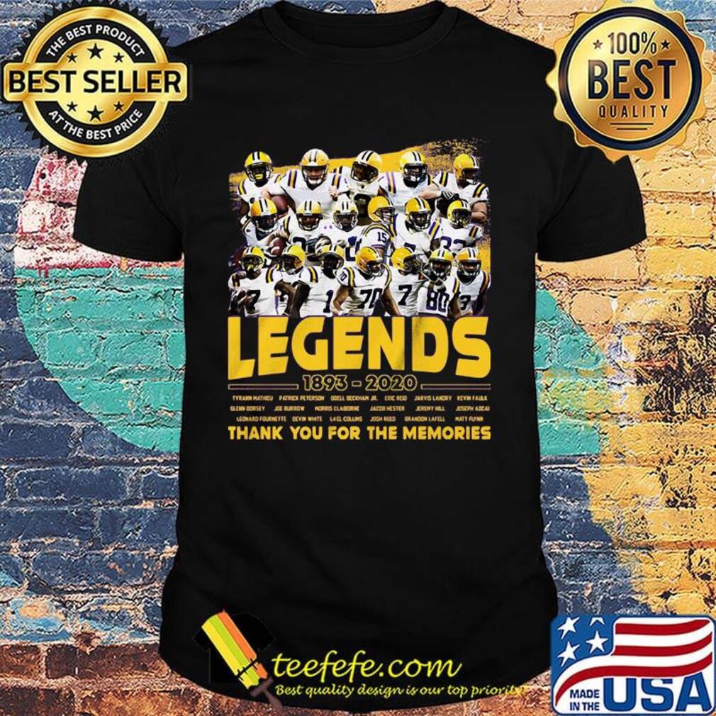 Green bay packers legends 1893 2020 thank you for the memories shirt Green bay packers legends 1893 2020 thank you for the memories shirt