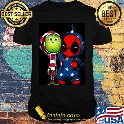Grinch and deadpool america 4th of july independence day shirt