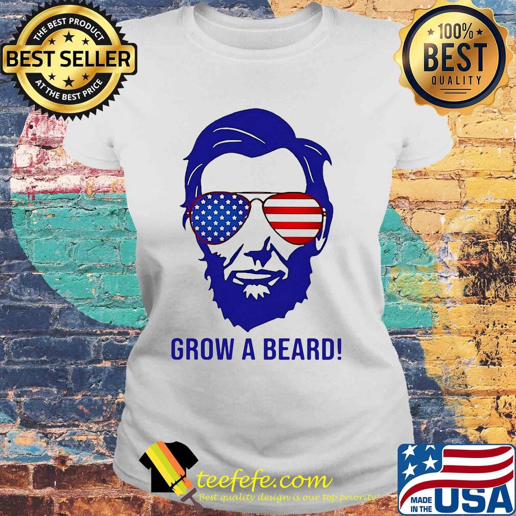 Grow a beard American flag veteran Independence Day s Laides tee Grow a beard American flag veteran Independence Day s Laides tee