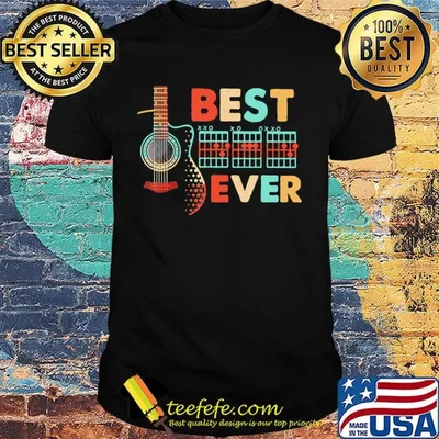Guitar best dad ever happy father's day shirt