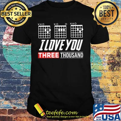 Guitar dad i love you three thousand shirt