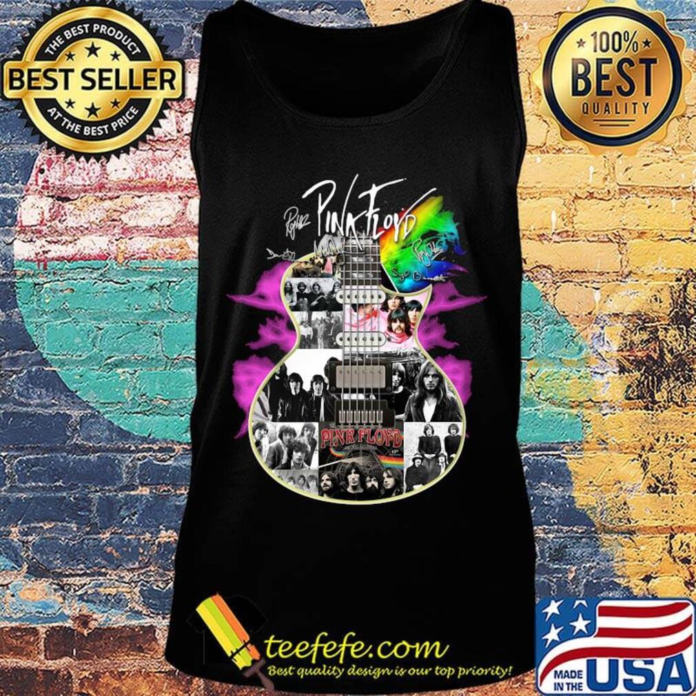 Guitar pink floyd band members signatures s Tank top Guitar pink floyd band members signatures s Tank top