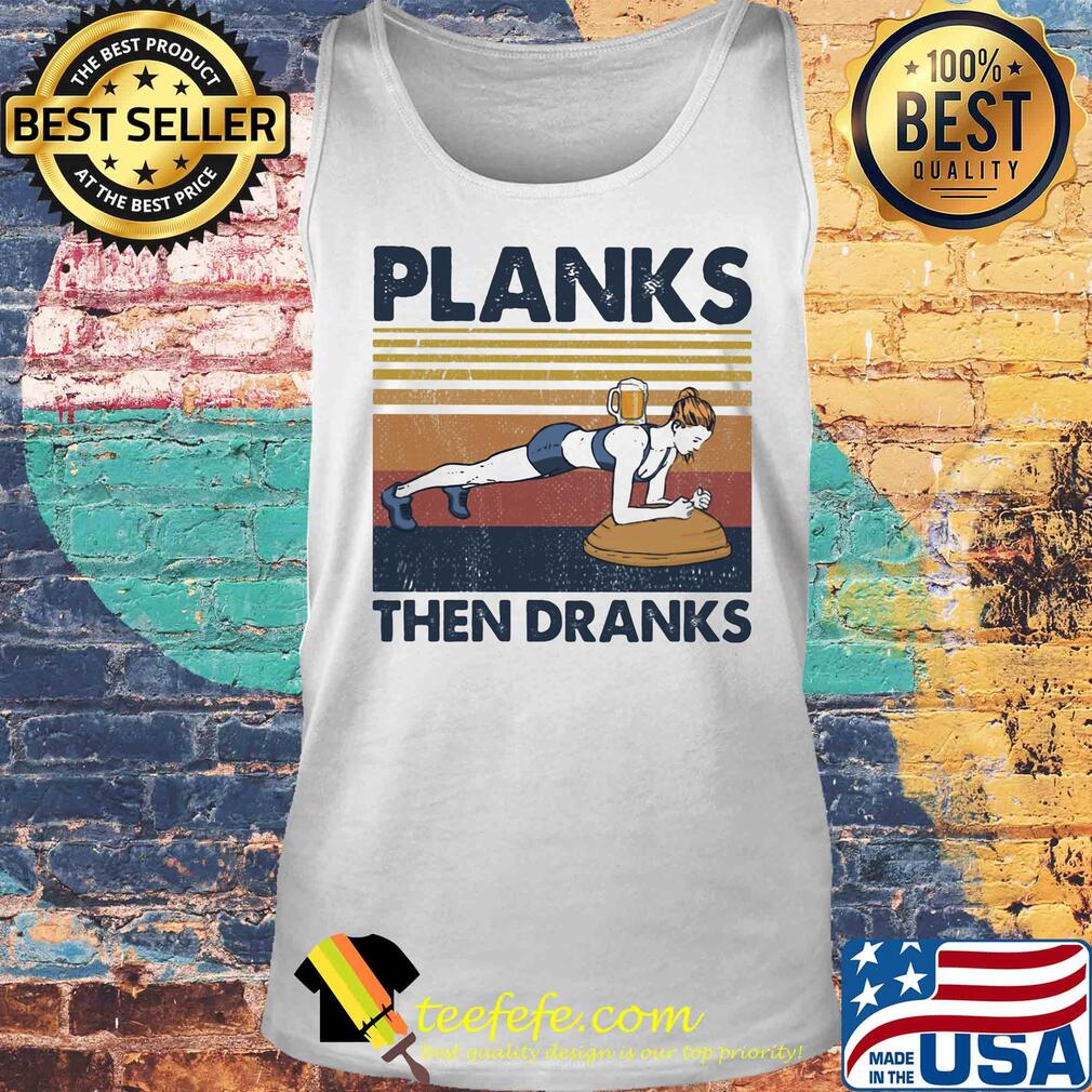 Gymnastics planks then dranks vintage retro s Tank top Gymnastics planks then dranks vintage retro s Tank top