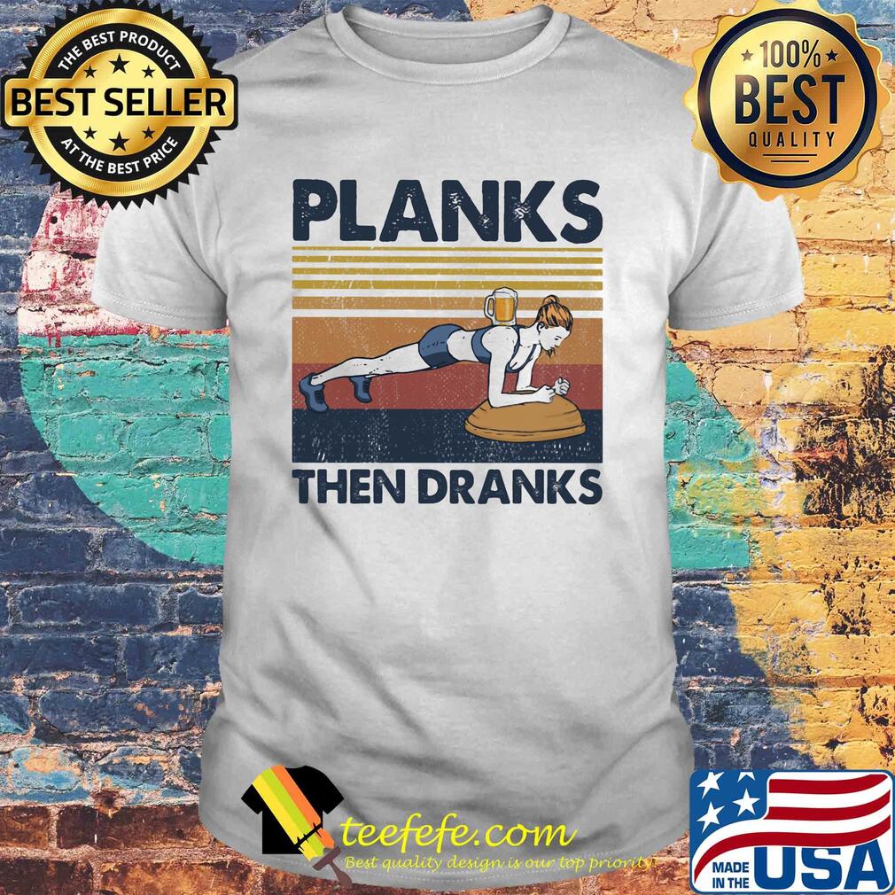 Gymnastics planks then dranks vintage retro shirt Gymnastics planks then dranks vintage retro shirt