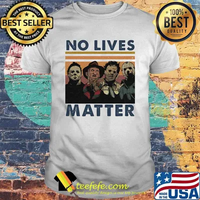 Halloween horror characters no lives matter vintage retro shirt