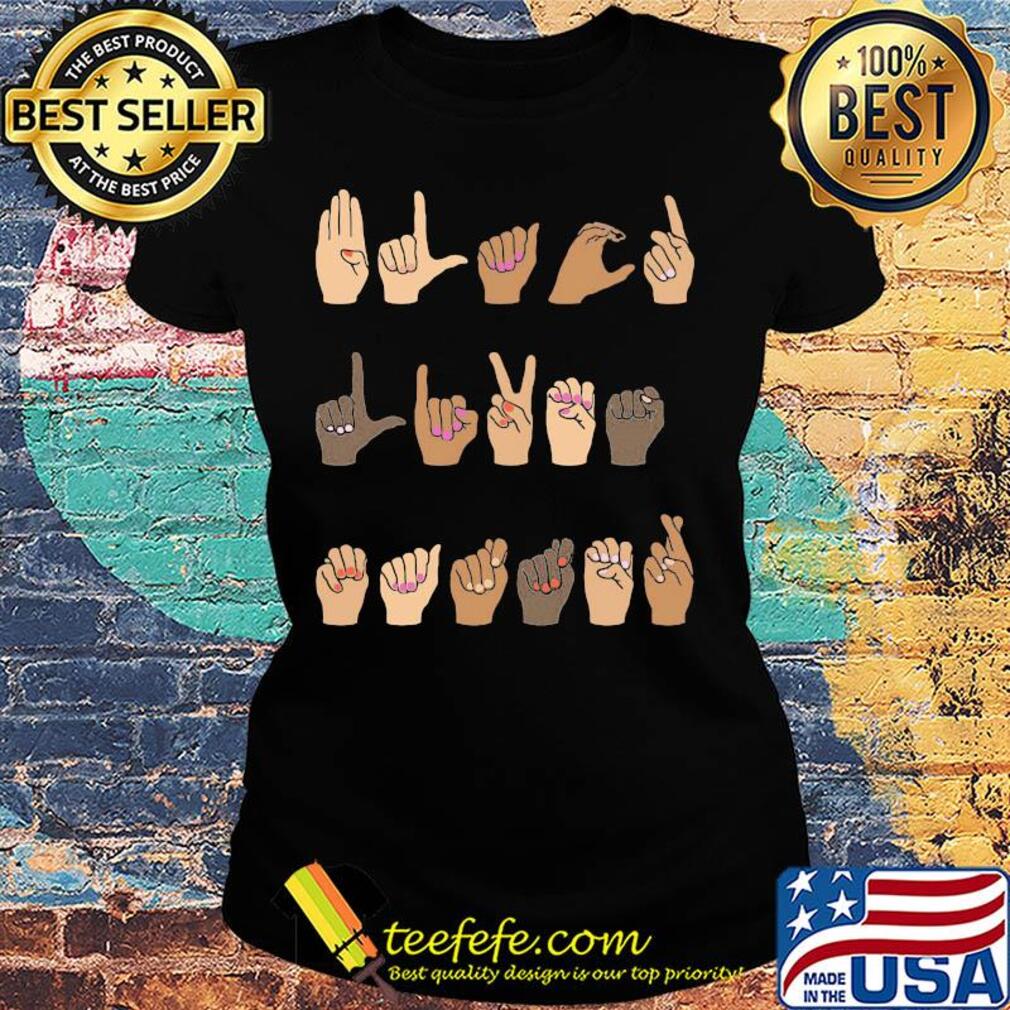 Hands of love language ladies s Ladies tee Hands of love language ladies s Ladies tee