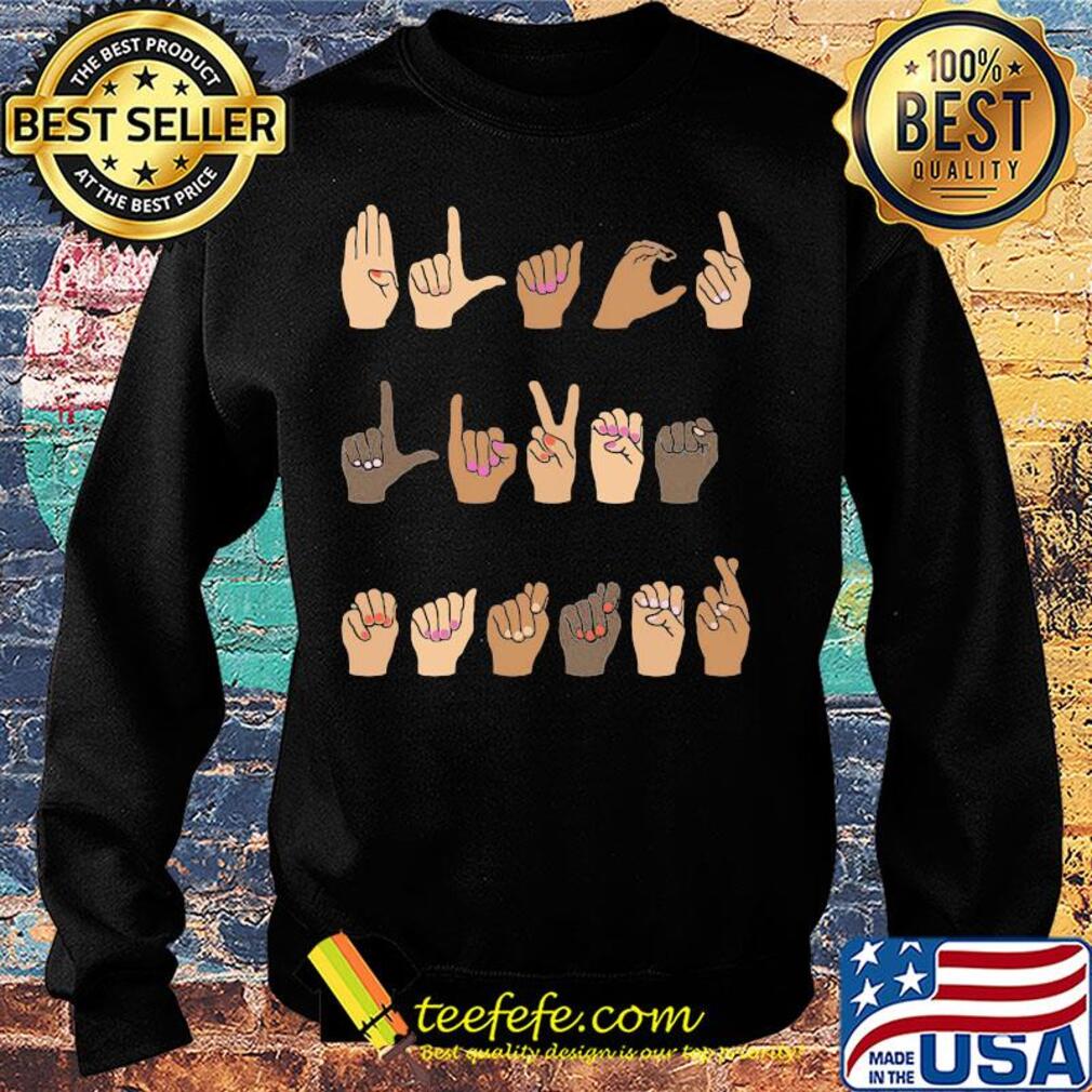 Hands of love language ladies s Sweater Hands of love language ladies s Sweater