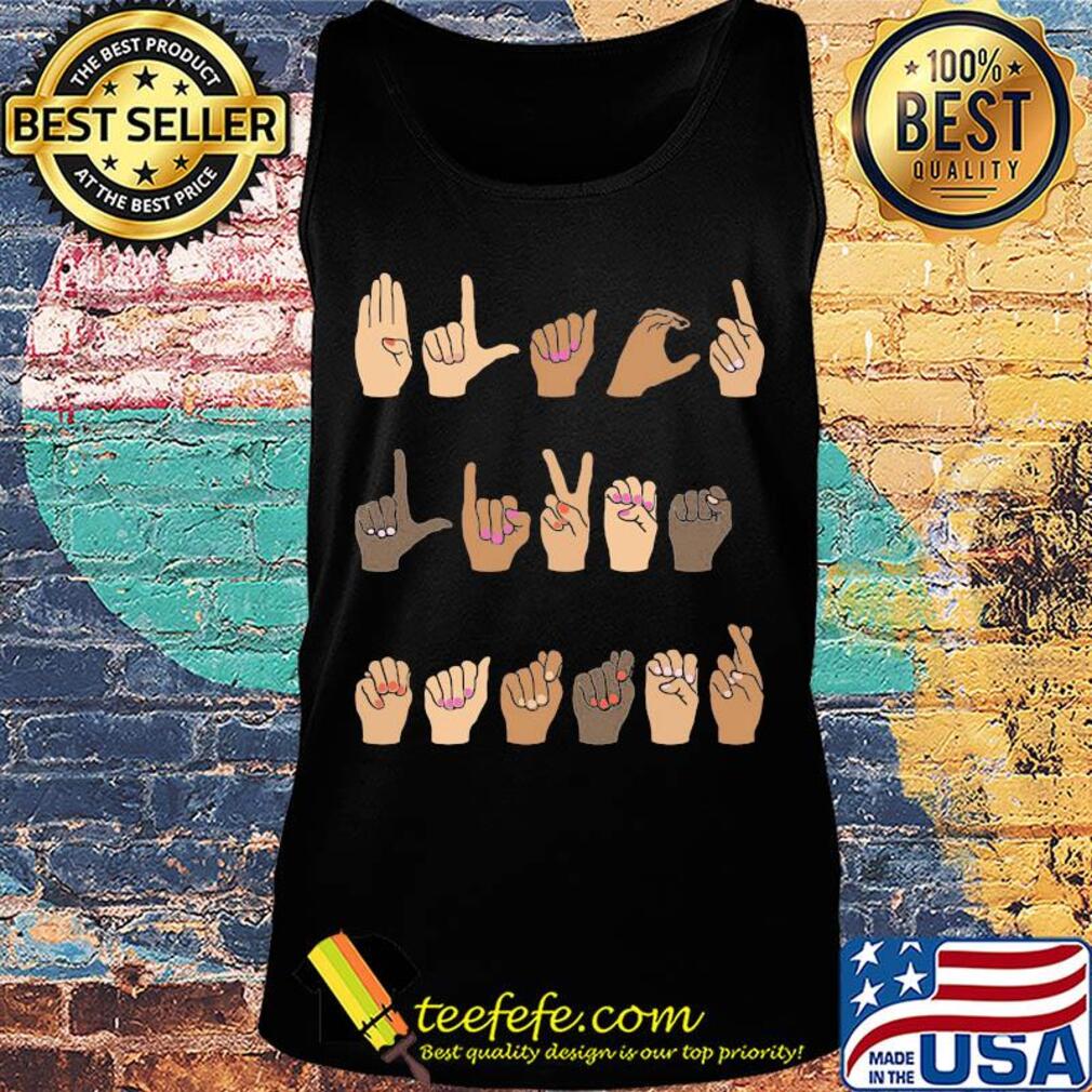 Hands of love language ladies s Tank top Hands of love language ladies s Tank top