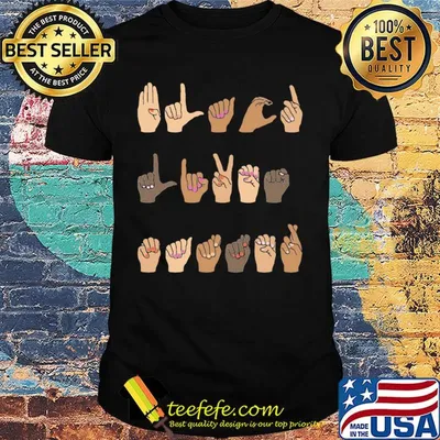 Hands of love language ladies shirt