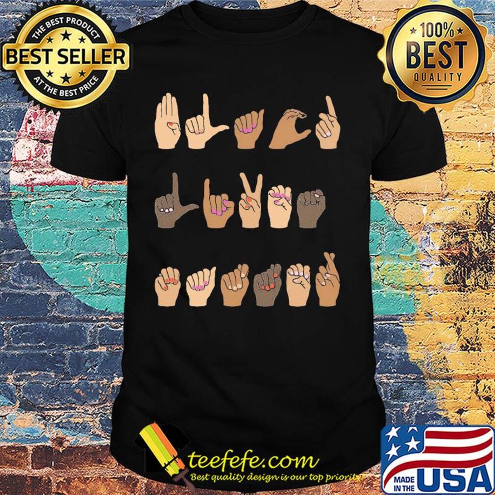 Hands of love language ladies shirt Hands of love language ladies shirt