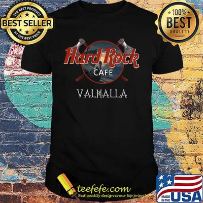 Hard rock cafe valhalla beer shirt