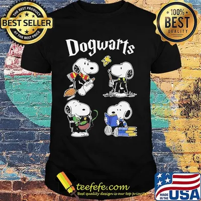 Harry potter dogwarts snoopy shirt
