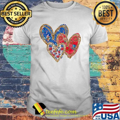 Heart American flag veteran Independence Day hat shirt