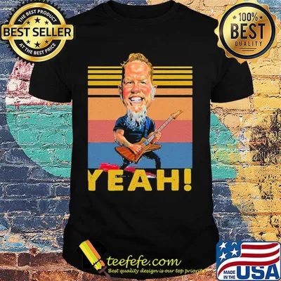 Heavy metal guitar art yeah vintage retro shirt