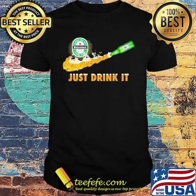 Heineken beer nike just drink it shirt